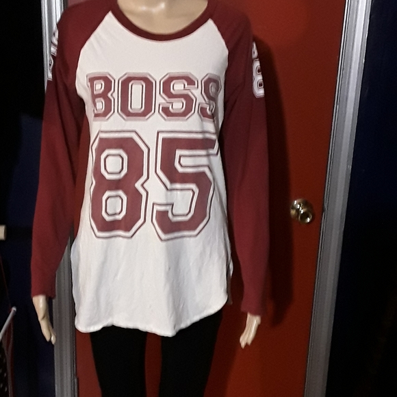 On Fire Tops - On Fire Boss 85 long sleeve tee size M.
